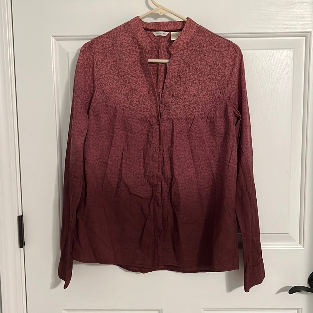 Ombré button up shirt